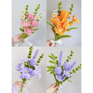 Kẽm nhung loại 1 dày 7-8mm, bó 50-100 sợi, mịn đẹp làm hoa handmade - Ảnh 8
