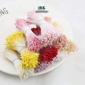 Nhụy Bột Làm Hoa Handmade Đầu Nhỏ 2mm Sơn Mờ Nhiều Màu Sắc - Ảnh 2
