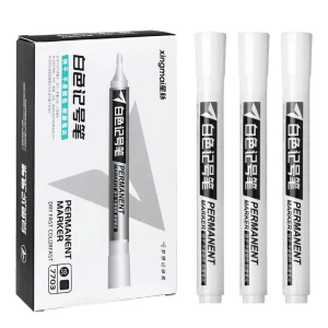 Bút viết kính Acrylic mực trắng không phai màu, bền màu, nhiều mực, đầu bút 1mm 2mm - Ảnh 8