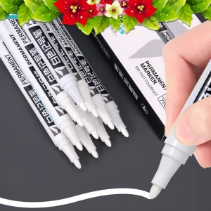 Bút viết kính Acrylic mực trắng không phai màu, bền màu, nhiều mực, đầu bút 1mm 2mm - Ảnh 7