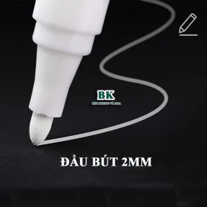 Bút viết kính Acrylic mực trắng không phai màu, bền màu, nhiều mực, đầu bút 1mm 2mm - Ảnh 2