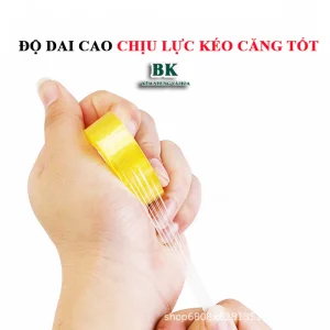 Băng keo trong 1cm loại tốt, dày, siêu dai, dính tốt, làm bó hoa tươi, hoa handmade - Ảnh 2
