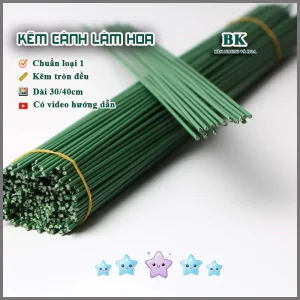 Kẽm Cành Làm Hoa Handmade, Hoa Kẽm Nhung, Kẽm Bọc Nhựa Loại 1 Dài 30-40cm
